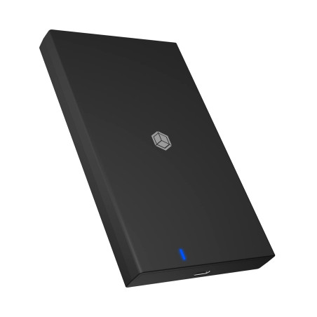 ICY BOX Boîtier USB-C pour disque dur 2, 5 pouces SSD/HDD avec USB 3.0 (5 Gbit/s), Boîtier SATA externe, sans outil, SSD jusqu'à
