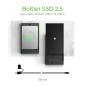 ICY BOX Boîtier USB-C pour disque dur 2, 5 pouces SSD/HDD avec USB 3.0 (5 Gbit/s), Boîtier SATA externe, sans outil, SSD jusqu'à ICY BOX Boîtier USB-C pour disque dur 2, 5 pouces SSD/HDD avec USB 3.0 (5 Gbit/s), Boîtier SATA externe, sans outil, SSD jusqu'à