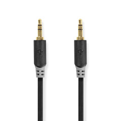 NEDIS Câble Audio stéréo 3,5 mm mâle vers mâle