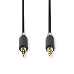 NEDIS Câble Audio stéréo 3,5 mm mâle vers mâle