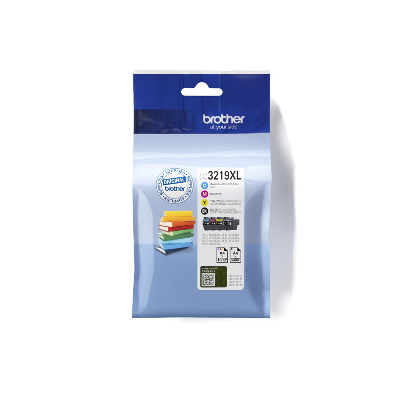 Brother LC3219XLVAL - Cartouches d'encre, Noir, Cyan, Magenta, Jaune Brother LC3219XLVAL - Cartouches d'encre, Noir, Cyan, Magenta, Jaune