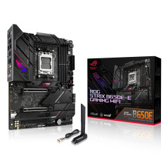 ASUS ROG STRIX B650E-E GAMING – Carte mère AMD Ryzen AM5 ATX (16+2 phases d'alimentation, DDR5, 4 x M.2, PCIe 5.0, WiFi 6E, 2.5G