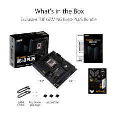 ASUS TUF GAMING B650-PLUS – Carte mère gaming AMD Ryzen AM5 ATX (14 phases d'alimentation, PCIe 5.0 M.2 support, DDR5, 2.5 Gb Et