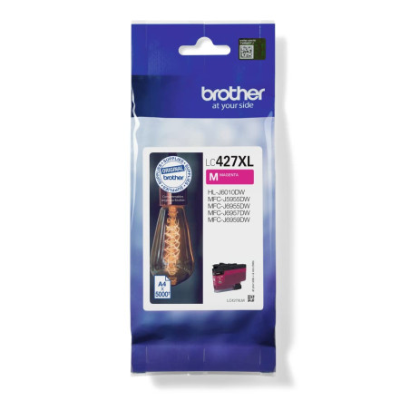 Brother Cartouche LC427XL Magenta Haute capacité pour imprimante Jet d'encre