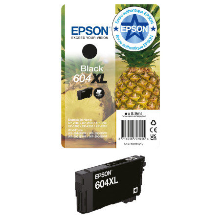Cartouche d'encre Originale Epson 604XL Noir