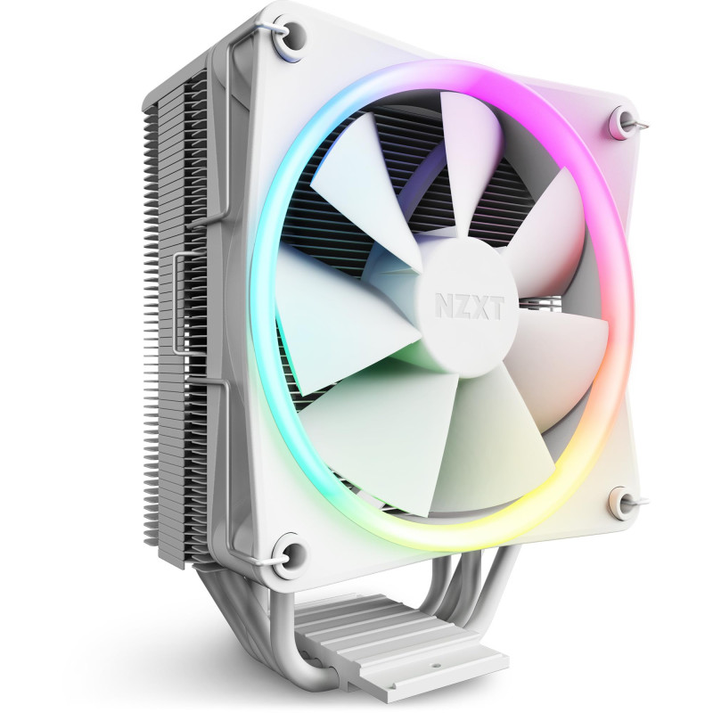 NZXT T120 RGB blanc - RC-TR120-W1 - Ventirad - Caloducs en cuivre conducteurs - Paliers hydrodynamiques - Compatible AMD et Inte NZXT T120 RGB blanc - RC-TR120-W1 - Ventirad - Caloducs en cuivre conducteurs - Paliers hydrodynamiques - Compatible AMD et Inte