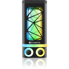Raijintek Compatible ANTILA Pure R100B Ausgleichsbehälter, 172,5mm, ARGB - Schwarz
