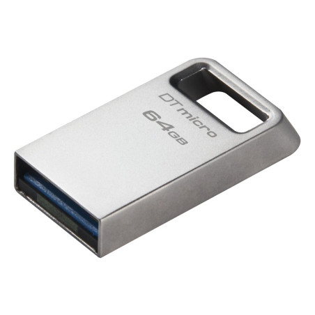 Kingston DataTraveler Micro clé USB 64GB 200MB/s Métal USB 3.2 Gen 1 - DTMC3G2/64GB