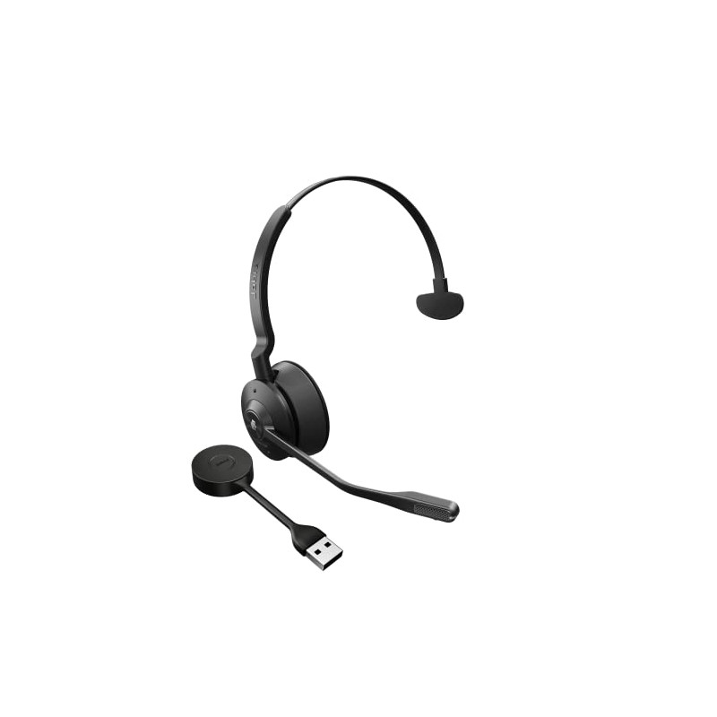 Jabra Engage 55 - Micro-casque mono sans fil avec adaptateur DECT USB-A Link 400, Microphone à réduction de bruit, Portée étendu Jabra Engage 55 - Micro-casque mono sans fil avec adaptateur DECT USB-A Link 400, Microphone à réduction de bruit, Portée étendu