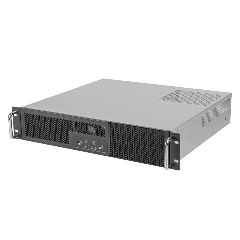 Silverstone Technology SST-RM23-502-MINI - Châssis de Serveur Industriel Micro-ATX Montage en Rack à Double Baie de Disque 5,25 Silverstone Technology SST-RM23-502-MINI - Châssis de Serveur Industriel Micro-ATX Montage en Rack à Double Baie de Disque 5,25