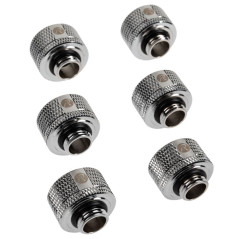 Raijintek Anschluss PELIAS D161806, 16mm - 6er-Pack, Silber