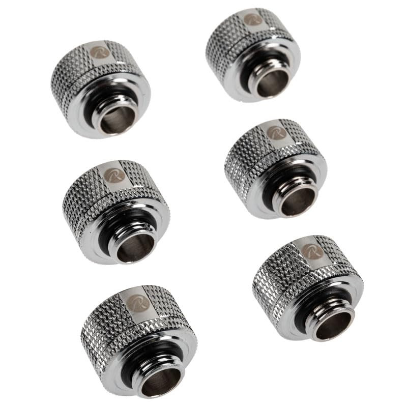 Raijintek Anschluss PELIAS D161806, 16mm - 6er-Pack, Silber