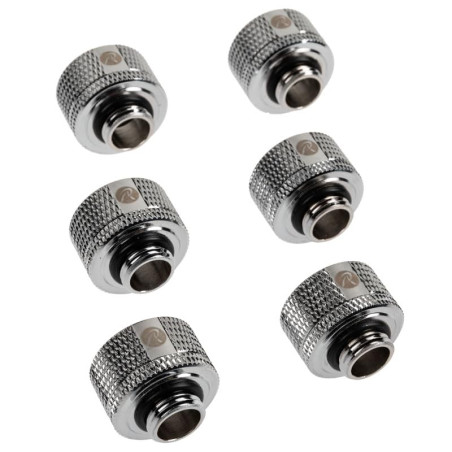 Raijintek Anschluss PELIAS D161806, 16mm - 6er-Pack, Silber