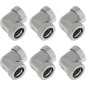 Raijintek Anschluss PELIAS D160906, 16mm, 90 Grad Adapter - 6er-Pack, Silber Raijintek Anschluss PELIAS D160906, 16mm, 90 Grad Adapter - 6er-Pack, Silber