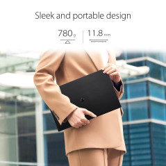 ASUS Zenscreen MB166C - Ecran PC Portable 15,6" FHD - Télétravail ou Gaming - Alimentation et Affichage Via USB Type-C - Dalle I
