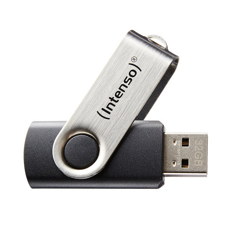 Intenso Basic Line Clé USB 2.0 32 Go Argent/Noir