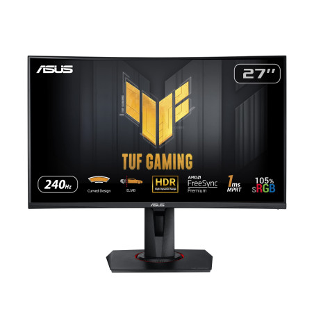 ASUS TUF Gaming VG27VQM - Ecran PC Gamer Esport 27" FHD - Dalle VA incurvée - 240Hz - 1ms - 1980x1080 - Display Port, 2X HDMI et
