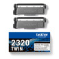 Brother TN-2320 Twin, Cartouche de Toner Original, Noir, Pack de 2 Brother TN-2320 Twin, Cartouche de Toner Original, Noir, Pack de 2