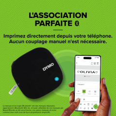 DYMO LetraTag 200B étiqueteuse Bluetooth | Imprimante d'étiquettes compacte | Se connecte à iOS et Android à l'aide de la techno