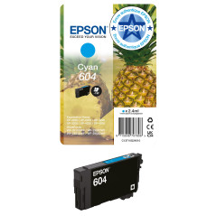 Epson 604 Pineapple, Genuine Cyan Ink Cartridge