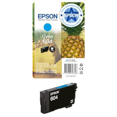Epson 604 Pineapple, Genuine Cyan Ink Cartridge