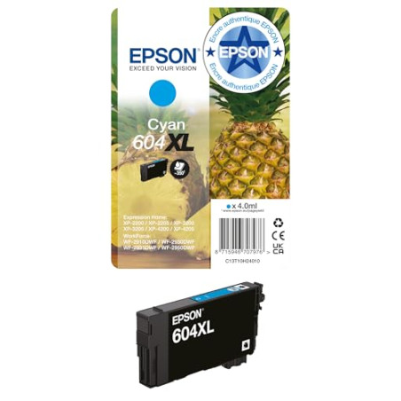 Cartouche d'encre Originale Epson Cyan