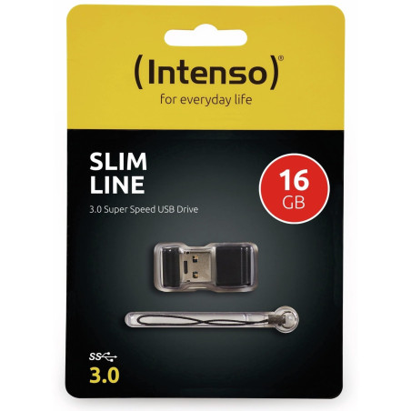 Intenso Slim Line Clé USB 3.0 16 Go Noir