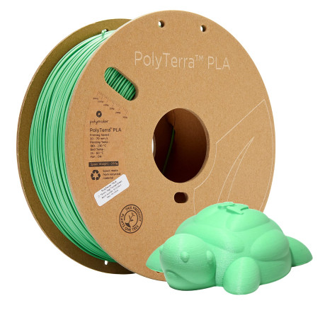 Polymaker 70846 PolyTerra PLA Filament PLA Faible teneur en Plastique 1.75 mm 1000 g Vert (Mat) 1 pc(s)