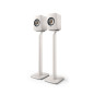 KEF LSX & LSX II S1 Pieds de Sol Blanc Mineral Paire, Pieds d'enceinte | en Aluminium | Gestion des câbles intégrée | astuces | 