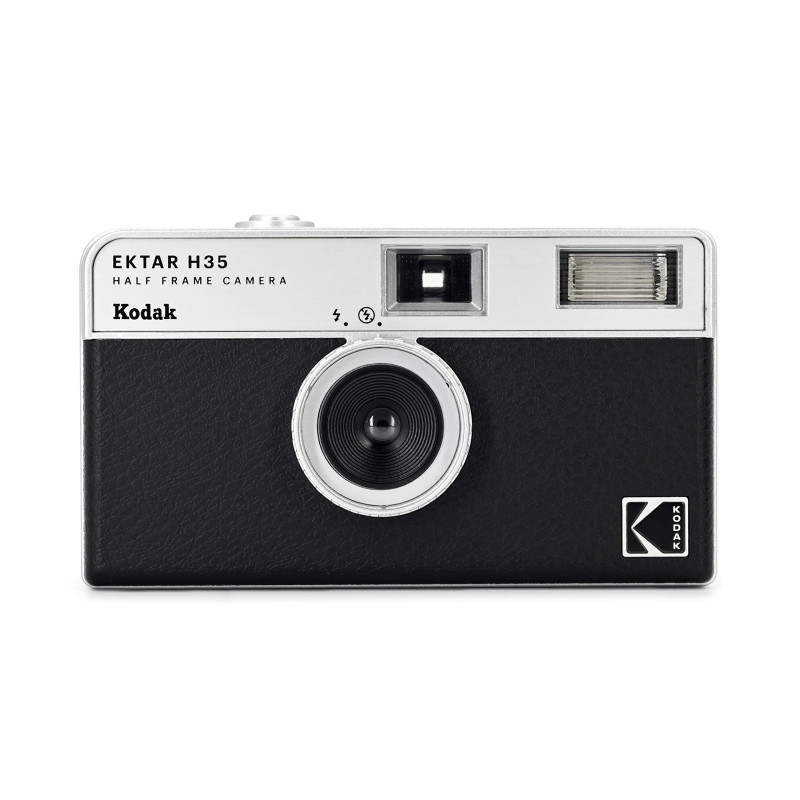 Kodak EKTAR H35 Caméra vidéo Demi-Format 35 mm, réutilisable, sans Mise au Point, léger, Facile à Utiliser (Noir) (Film et Pile Kodak EKTAR H35 Caméra vidéo Demi-Format 35 mm, réutilisable, sans Mise au Point, léger, Facile à Utiliser (Noir) (Film et Pile