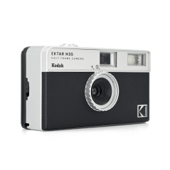 Kodak EKTAR H35 Caméra vidéo Demi-Format 35 mm, réutilisable, sans Mise au Point, léger, Facile à Utiliser (Noir) (Film et Pile