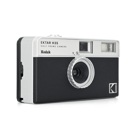 Kodak EKTAR H35 Caméra vidéo Demi-Format 35 mm, réutilisable, sans Mise au Point, léger, Facile à Utiliser (Noir) (Film et Pile