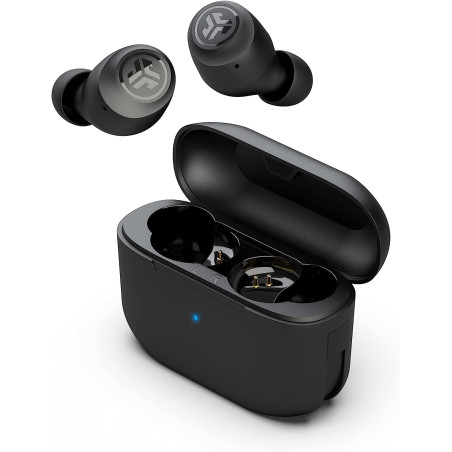 JLab Go Pop Ecouteurs Bluetooth sans Fil - Écouteurs Intra-Auriculaires avec Micro, 35+ Heures d'Autonomie, Ecouteur et Boîtier
