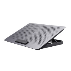 Trust Exto Support de Refroidissement pour Ordinateur Portable, Hauteur Réglable, avec Un Ventilateur, Fabriquée à Partir de Mat