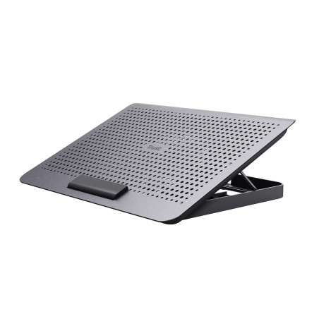 Trust Exto Support de Refroidissement pour Ordinateur Portable, Hauteur Réglable, avec Un Ventilateur, Fabriquée à Partir de Mat