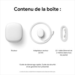 Nest Wifi Pro – Wi-Fi 6E – Système Wi-Fi fiable pour la maison avec un débit rapide et dans chaque pièce – Routeur pour réseau m