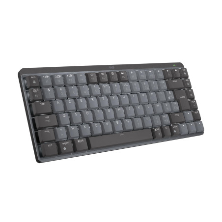 Logitech MX Mechanical Mini Clavier sans Fil Rétroéclairé Performant, Boutons Tactiles Silencieux, Bluetooth, USB-C, macOS, Wind