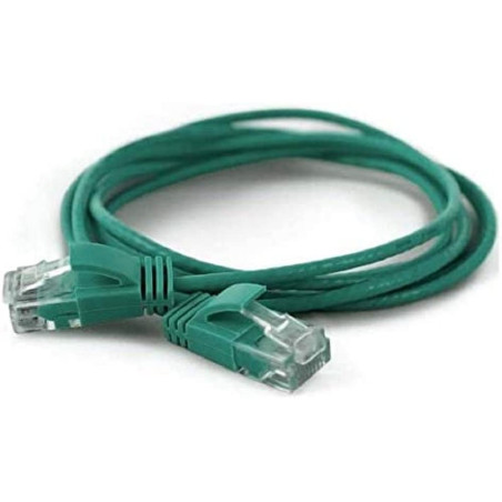 wantecWire 7327 Extra Fine Câble Patch, Câble Ethernet, Câble Réseau avec Top Qualité Vert