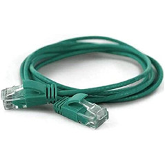 wantecWire 7327 Extra Fine Câble Patch, Câble Ethernet, Câble Réseau avec Top Qualité Vert