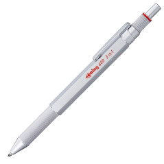 rOtring 600 Stylo multi couleurs et porte mine 3 en 1 | 2 pointes fines stylo bille (encre noire et rouge) | 1 pointe porte mine