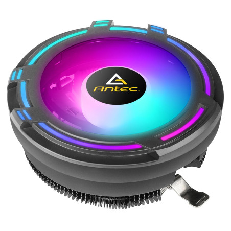 Antec Dissipateur Thermique et Ventilateur Compact chromatique T120, Prises Intel et AMD, Ventilateur Silencieux RVB, ailettes e