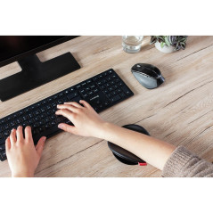 CHERRY SLIDEPAD ERGO, repose-bras à glissement, repose-bras ergonomique pour le bureau, utilisable pour la Souris et Le Clavier,