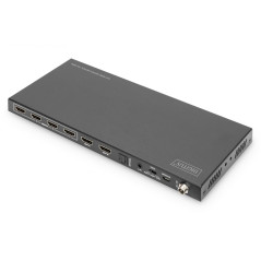 DIGITUS DS-55509 Commutateur matriciel HDMI 4x2-4 in 2 Out - UHD 4K/60 Hz - HDCP 2.2/1.4 & HDMI 2.0 - HDR10+, HLG, Arc, Dolby Vi