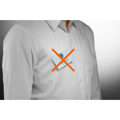 Durable - Porte-badge à aimant FixPLus - Pour un badge - 54 x 90 mm - 25 unités - 824419 Transparent
