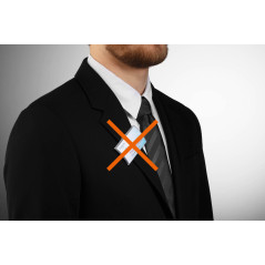 Durable - Porte-badge à aimant CLICK FOLD FixPLus - Pour un badge - 40 x 75 mm - 10 unités - 825919 Transparent