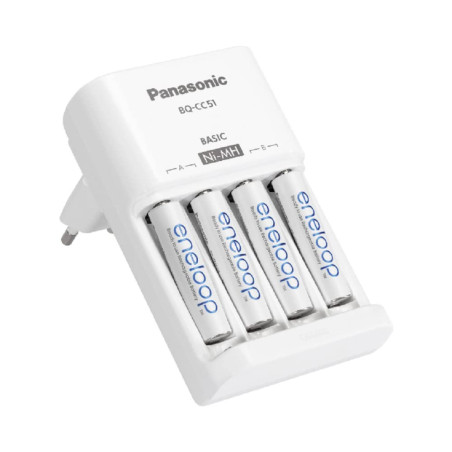 Panasonic Eneloop Basic Chargeur BQ-CC51 INCL. 4xAA K-KJ51MCD40E