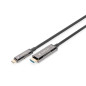 DIGITUS Câble adaptateur USB-C vers HDMI AOC fibre optique - HDMI 2.0 - Displayport 1.2 - 4k/60Hz - DP Alt-Mode - Plug&Play - 20 DIGITUS Câble adaptateur USB-C vers HDMI AOC fibre optique - HDMI 2.0 - Displayport 1.2 - 4k/60Hz - DP Alt-Mode - Plug&Play - 20
