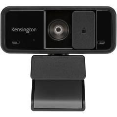 Kensington W1050 - Webcam 1080p Mise au Point Fixe & Grand Angle, Microphones à Réduction du Bruit Intégrés, Champ de Vision 95°