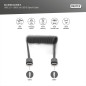 DIGITUS Câble spirale USB 2.0 USB - C à USB - C - USB 2.0, PD 60W Max ; 1m DIGITUS Câble spirale USB 2.0 USB - C à USB - C - USB 2.0, PD 60W Max ; 1m
