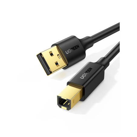 UGREEN Câble Imprimante USB 2.0 A Mâle vers USB B Mâle Câble Scanner Cordon Printer Type B Compatible avec Imprimante HP, Canon,